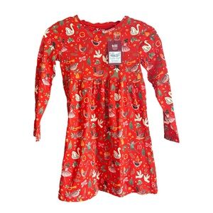 Tu size 5-6 twelve days of Christmas red dress, nwt, new with tags